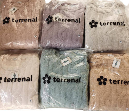 Pijama Mujer Polar Super Soft Calentito Terrenal Liso Pm12