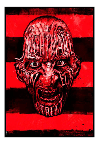 Cuadro Premium Poster 33x48cm A Nightmare On Elm Street Art