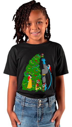 Playera Infantil De Arbol De Navidad Batman Dc Comics