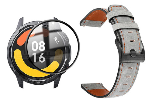 Banda Cuero Vidrio Nano Smartwatch Para Xiaomi S1 Active Gl