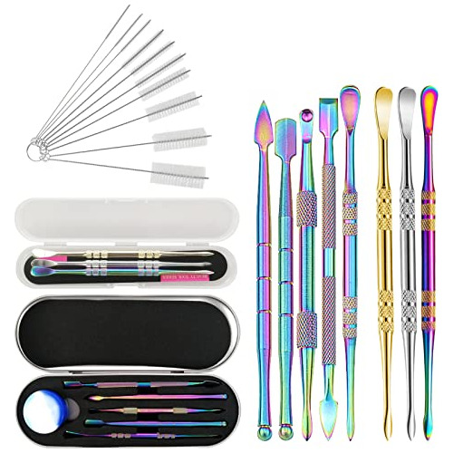 19 Pieces Wax Carving Stainless Steel Concentrate Tool Doubl