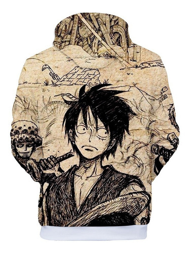 Sudadera Tide Impresión Digital One Piece Luffy Dibujo Lápiz | Meses sin intereses Sudadera Tide Impresión Digital One Piece Luffy Dibujo Lápiz | Meses sin intereses