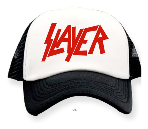Gorra De Slayer Logo Tipo Trucker