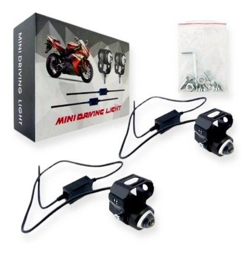 2 Faro Delantero Neblinero Exploradoras Bicolor Para Moto