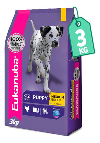 Eukanuba Cachorro Razas Medianas 3 Kg