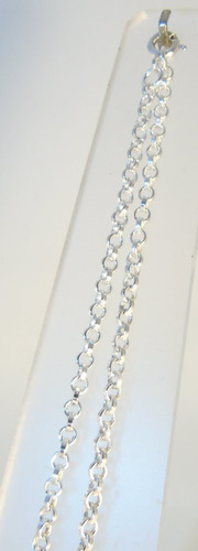 Imagen 6 de 9 de Cadena Plata 925 Roló 60cm 3mm Grosor Garantía