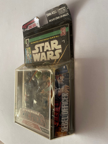 Comic Style Darth Vader Y Rebel Officer Star Wars Pack 2006 (Usado)