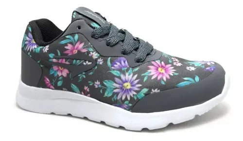 Zapatillas Topper De Ni a Notae Iii Kids Floreada Gris
