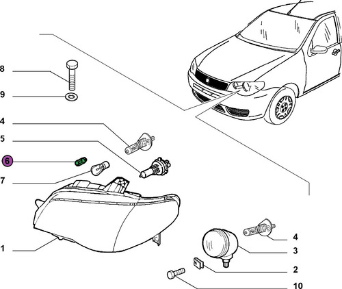 1 Lâmpada Pingo Verde 12v 3w T10 Fit Kwid Palio Siena Strada
