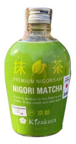 Imagem 1 de 1 de  Sake Matcha Nigori Kizakura 300ml Importado Japão