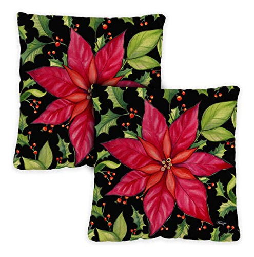 Toland Home Garden 761248 Poinsettia 18 X 18 Pulgadas Al Air