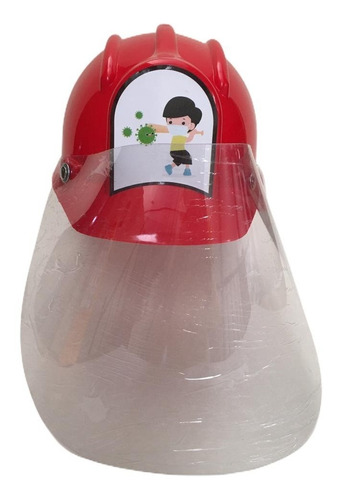 Careta Protector Facial Niños Casco Visor En Pet 