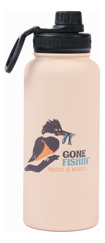 Botella Termo Nomade 950ml Fishin Bone Crema / Arena
