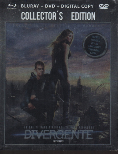 Divergente/ Theo Ashley Judd Película Bluray + Dvd Sin Abrir (Usado)