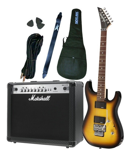 Combo Guitarra Jackson + Amplificador Marshall Mg30cfx