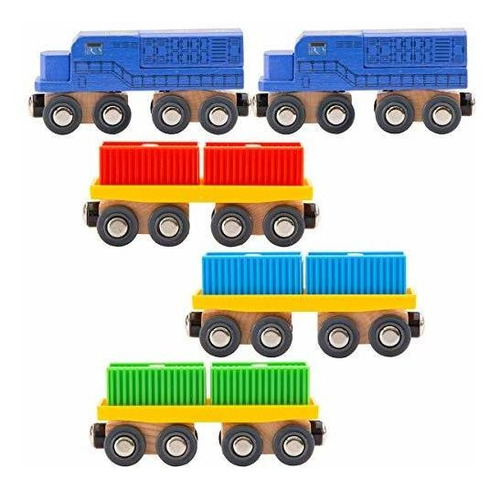 11 Pcs Trenes De Flete Intermodales Conjunto Para Ferro...