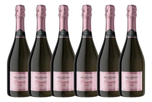 6x Espumante Italiano Riccadonna Prosecco Rosé 750ml