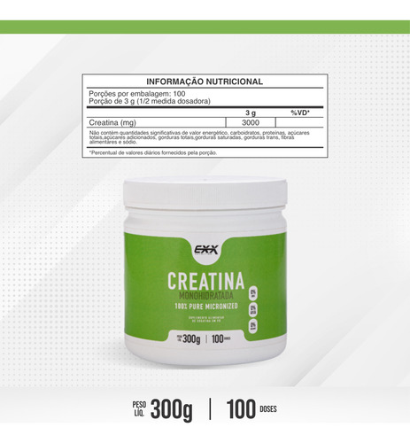 Creatina 100% Pura 150g Monohidratada E Micronizada C/ Laudo