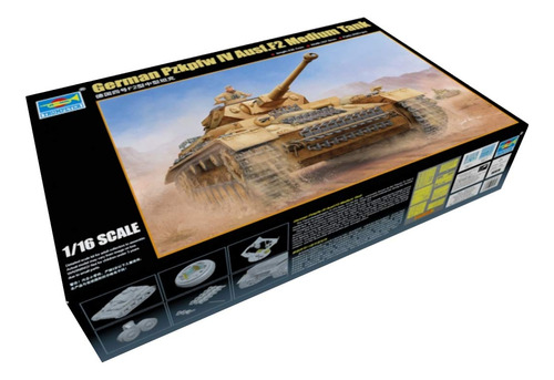 Trumpeter Aleman Pzkpfw Iv Ausf F2 Medium Tank Modelo Kit