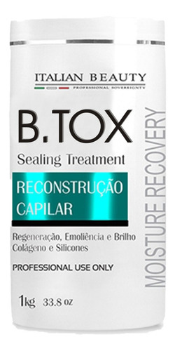 Botox Capilar Redutor De Volume Alisamento Liso Extremo 1lt