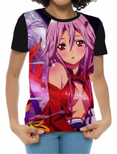 Camiseta/camisa Feminina Guilty Crown Inori Personagem