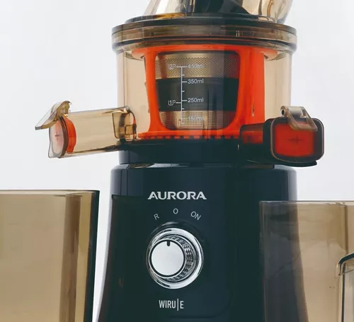 Juguera eléctrica Aurora WIRU E negra y naranja 220V - 240V con accesorios