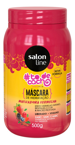 Mascara Matizadora Salon Line Rojo Vegana Brillo  500g Profi