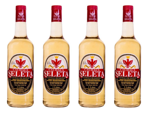 Cachaça Seleta Ouro 4x1l
