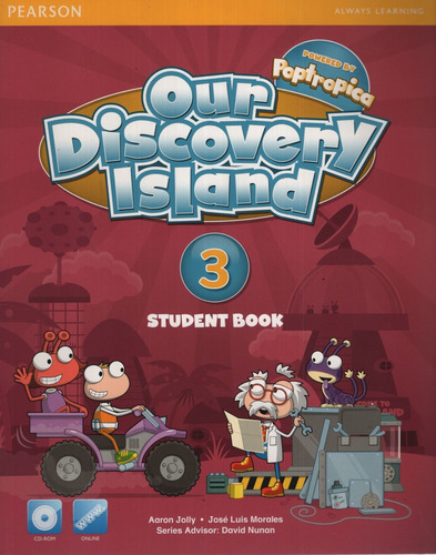 American Our Discovery Island 3 - Student's Book + Cd-rom, De Jolly, Aaron. Editorial Pearson, Tapa Blanda En Inglés Americano, 2013