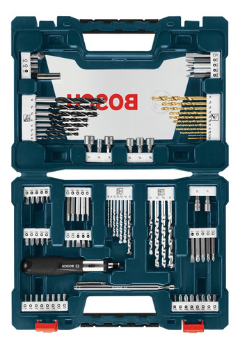Set De Brocas Y Puntas X 91 Pzas Bosch X-line