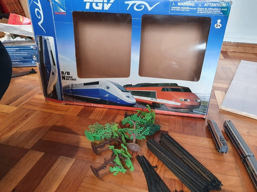 Tren A Escala N 1:160 Marca New Ray Tgv Funcional Con Todo