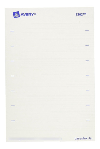 Etiqueta Permanente Para Carpeta Archivo Inyeccion Tinta 5 8