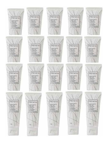 Kit C 20: Avon Renew Sabonete Gel Limpeza Facial 30g Cada
