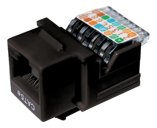 Dixon Kj7-ce-us/bkn, Jack Rj45 Cat.5e Negro A Presión