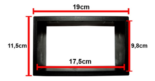 Moldura Painel 2din Dvd Ford Ecosport 2005 A 2012