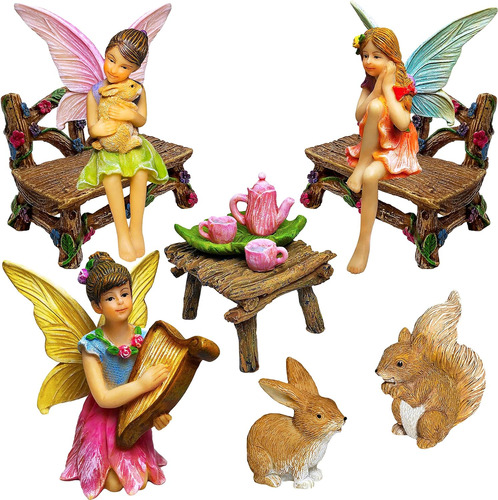 Fairy Garden - Kit De Inicio De Figuras Y Accesorios Mi...