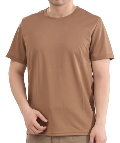 Camiseta De Camuflaje De Secado Rápido Con Cuello Redondo Pa