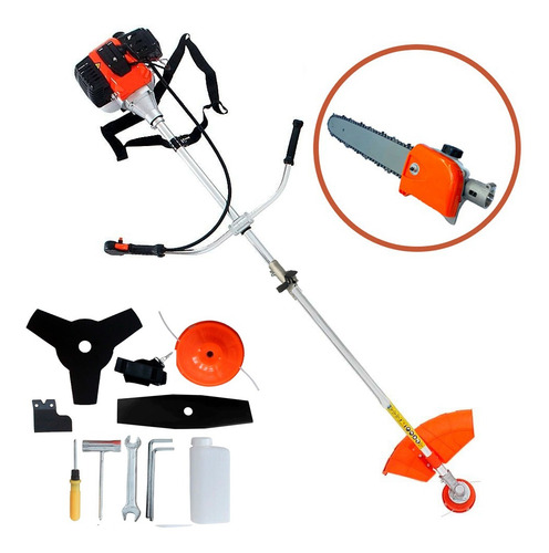 Roçadeira Nakan Mult-função 63cc 2t C/sabre De Poda 30cm