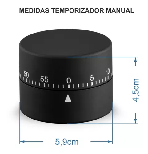 Cronômetro mecânico de 60 minutos para cozinha com rotação de 360 graus em  forma de tomate