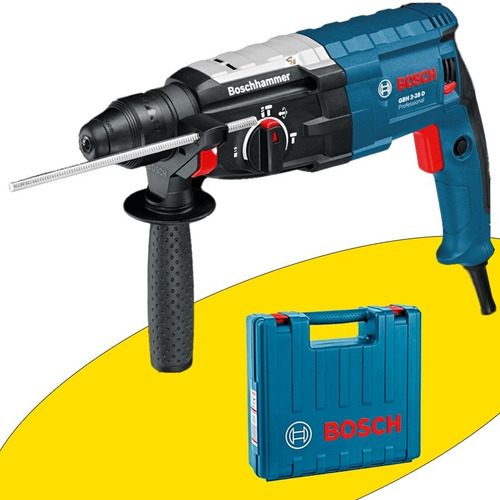 Rotomartillo electroneumático Bosch Professional GBH 2-28 D azul con 850W de potencia 220V
