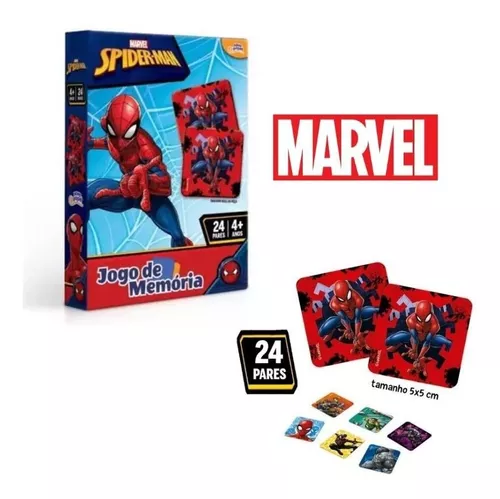 Jogo da Memória Homem Aranha Marvel