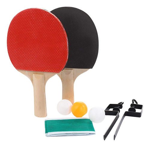 Kit Tenis Mesa Portatil Que Incluye Raqueta Remo Pelota Ping