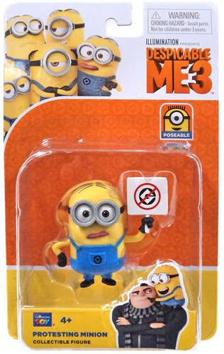 Mi Villano Favorito 3 Minion Protestando Figura De Acción