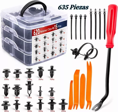 Clips Remaches Plstico Coche, Universales Grapas Coche 665 Pcs 16