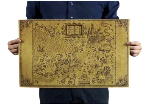 Mapa Wizarding World Of Harry Potter Póster + Regalo