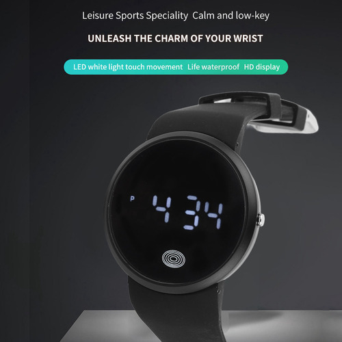 Reloj Digital Led Con Pantalla Táctil Ajustable Y Elegante P