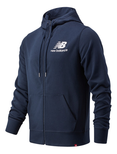 Campera New Balance De Hombre - Stacked Full Zip -mj03558ecl