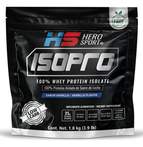 Whey Protein Isolate Isopro Hero Sport 1.8kg Vainilla