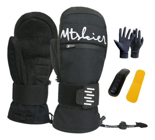 Guantes De Esquí De Invierno Guantes De Snowboard Negro L