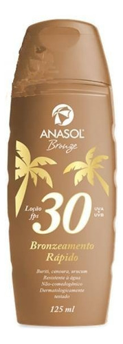 Anasol Bronze Fps 30 Cenoura, Buriti E Urucum - Bronzeador